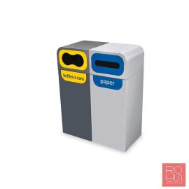 Paperera de reciclatge exterior Brussel·les versió estàndard 120 L